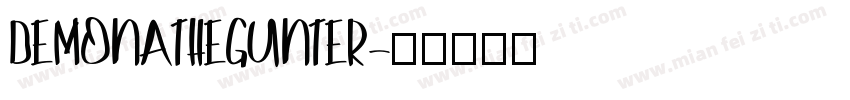 DEMONATHEGUNTER字体转换