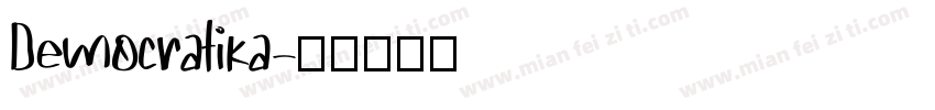 Democratika字体转换