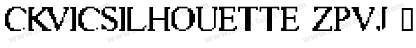 CkVicSilhouette-ZpvJ字体转换