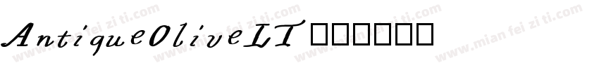 AntiqueOliveLT字体转换