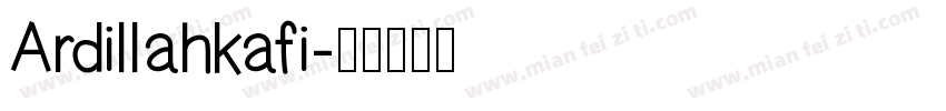 Ardillahkafi字体转换
