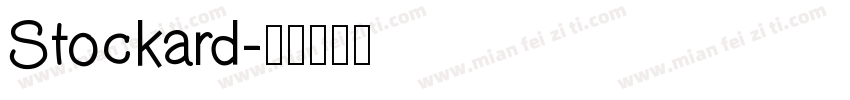 Stockard字体转换