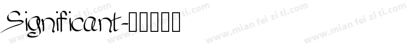Significant字体转换