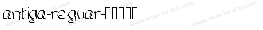 antiga-reguar字体转换