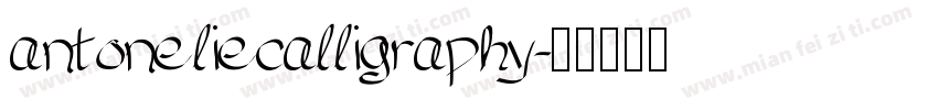 antoneliecalligraphy字体转换