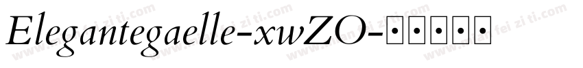 Elegantegaelle-xwZO字体转换