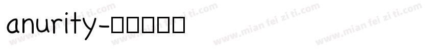 anurity字体转换