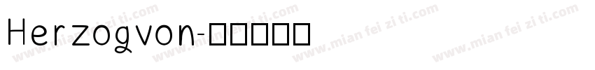 Herzogvon字体转换