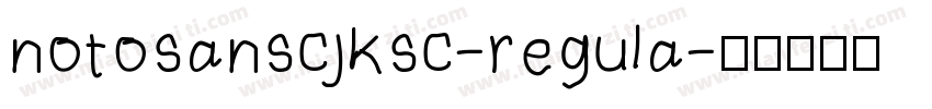 notosanscjksc-regula字体转换