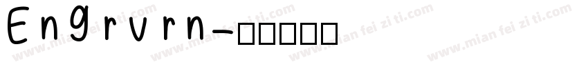 Engrvrn字体转换