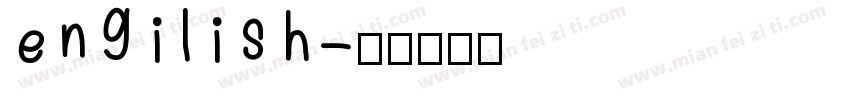 engilish字体转换