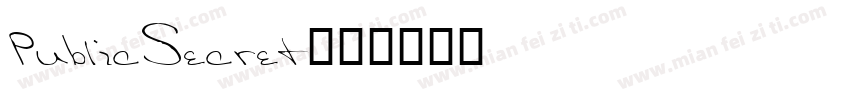 PublicSecret字体转换