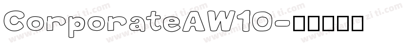 CorporateAW10字体转换
