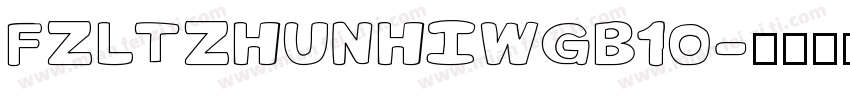 FZLTZHUNHIWGB10字体转换