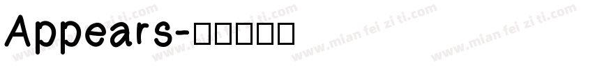 Appears字体转换