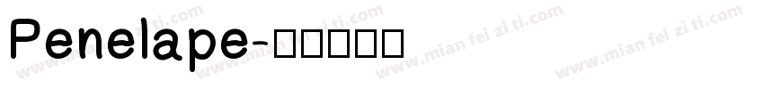 Penelape字体转换
