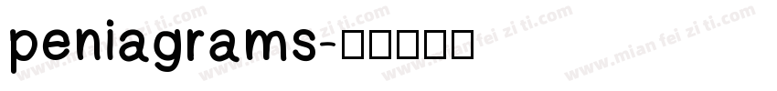 peniagrams字体转换