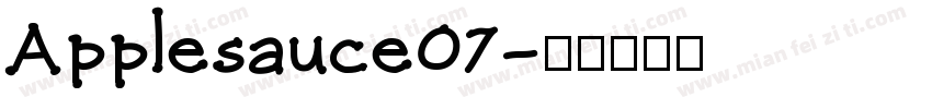 Applesauce07字体转换