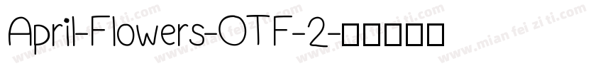 April-Flowers-OTF-2字体转换