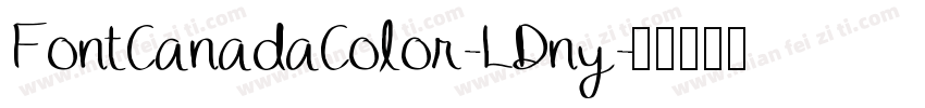 FontCanadaColor-LDny字体转换