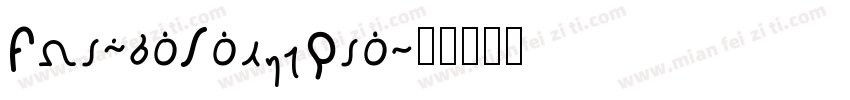 ScriboRoughPro字体转换
