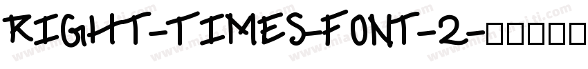 Right-Times-Font-2字体转换