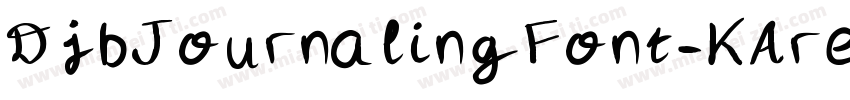 DjbJournalingFont-KAre字体转换