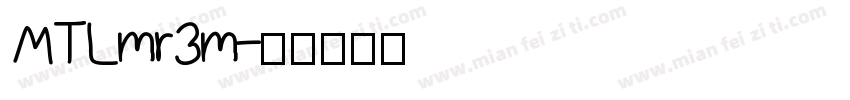 MTLmr3m字体转换