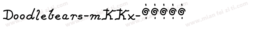 Doodlebears-mKKx字体转换