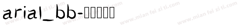 arial_bb字体转换