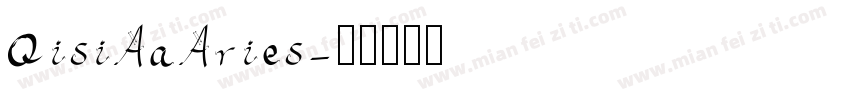 QisiAaAries字体转换