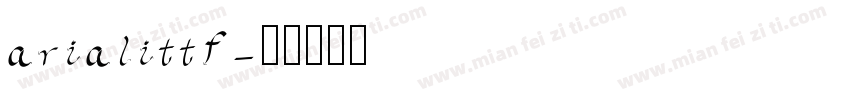 arialittf字体转换
