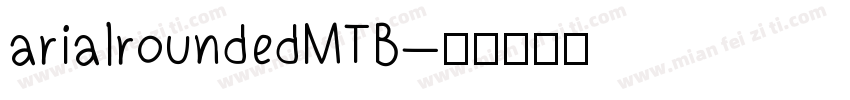 arialroundedMTB字体转换