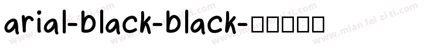 arial-black-black字体转换
