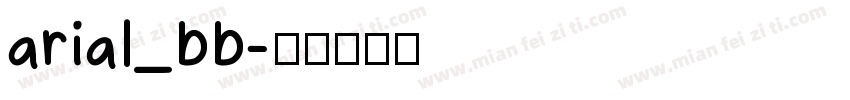 arial_bb字体转换