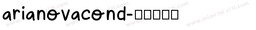 arianovacond字体转换