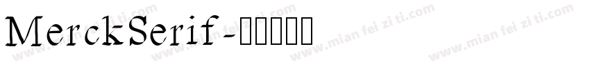 MerckSerif字体转换