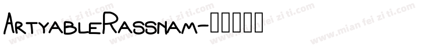 ArtyableRassnam字体转换