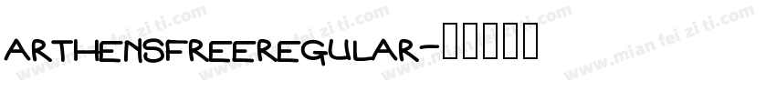 arthensfreeregular字体转换