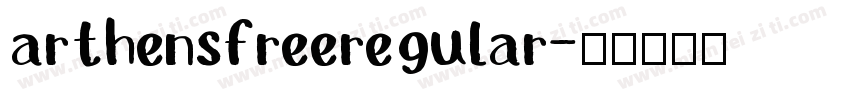 arthensfreeregular字体转换