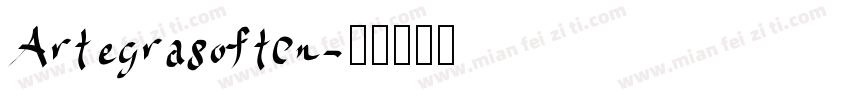 Artegrasoftcn字体转换