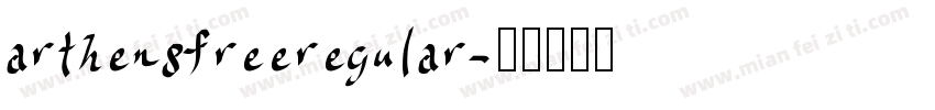 arthensfreeregular字体转换