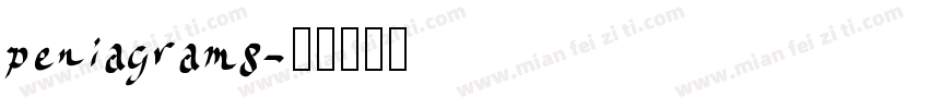peniagrams字体转换