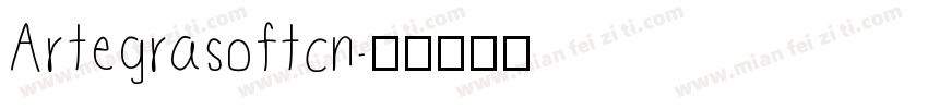 Artegrasoftcn字体转换