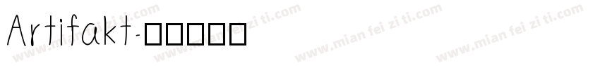 Artifakt字体转换