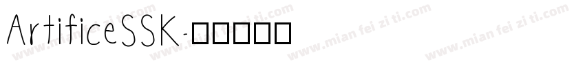 ArtificeSSK字体转换