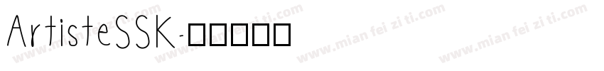 ArtisteSSK字体转换