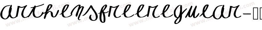 arthensfreeregular字体转换