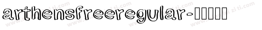 arthensfreeregular字体转换