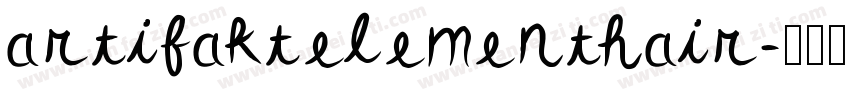 artifaktelementhair字体转换